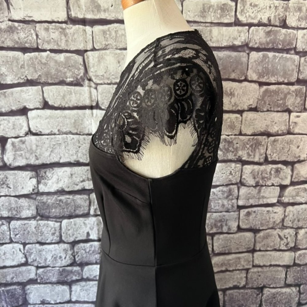 BB Dakota Black Lace Top Dress Size Medium - Picture 5 of 10